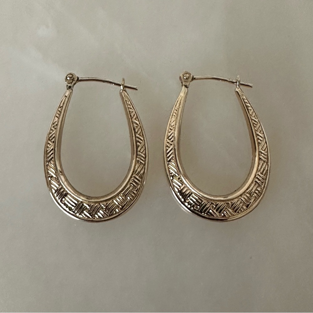 10k Solid Gold Earrings - Picture 8 of 14
